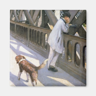 Le Pont de L'Europe: 休息の人およびaの詳細 マグネット