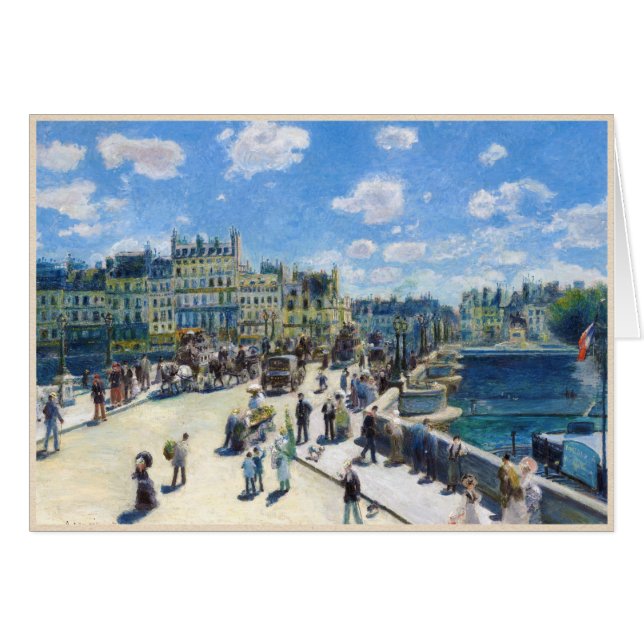Le Pont-NeufのパリピエールAugusteルノアールの絵を描くこと (正面横)