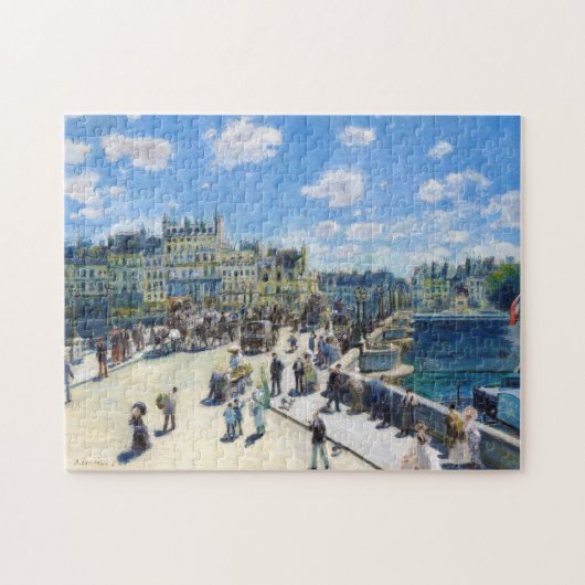 Le Pont-NeufのパリピエールAugusteルノアールの絵を描くこと ジグソーパズル (横)