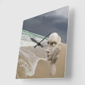 Le Porge3, Nouvelle Aquitaine, France. スクエア壁時計 (傾斜)