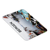 Le port de Bergen en Norvège マグネット (右側)