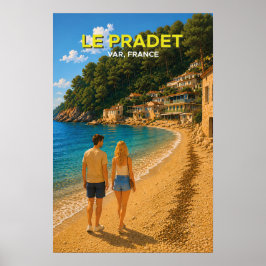 Le Pradet, France – Vintage Travel Poster ポスター