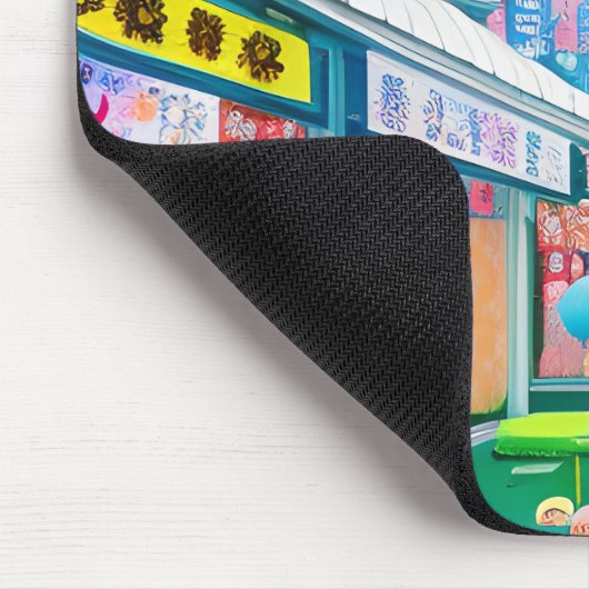 Le quartier de Sakae - Japon Art マウスパッド (コーナー)