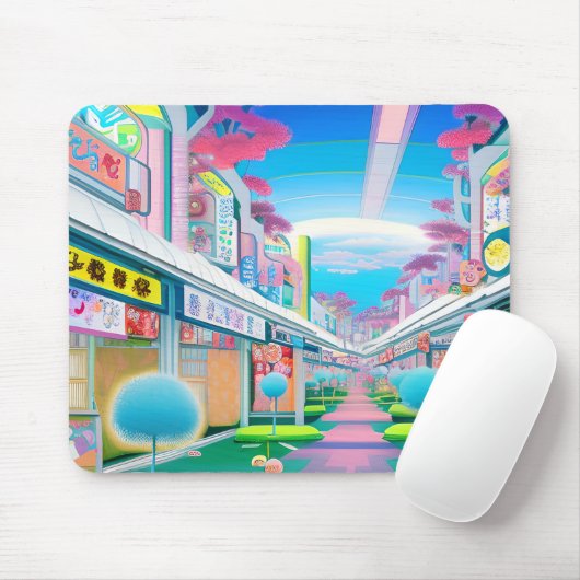 Le quartier de Sakae - Japon Art マウスパッド (マウス)