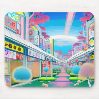 Le quartier de Sakae - Japon Art マウスパッド