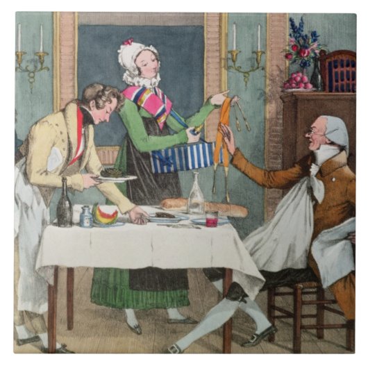 Le Restaurantのパブ。 Rodwellおよびマーティン著、1820年(c タイル (正面)