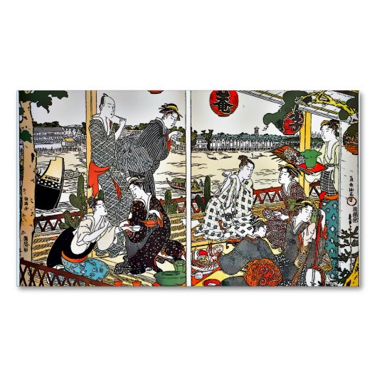 Le Restaurant Shikian, version Comics マグネット名刺 (正面)