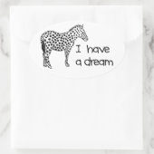 le rêve du zèbre 楕円形シール (バッグ)