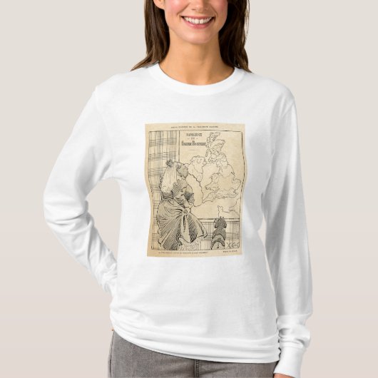 Le Rireからの女王のビクトリア漫画 Tシャツ (正面)