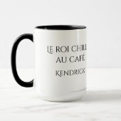 Le Roi Chille Au Café フランス王コーヒー マグカップ (左)