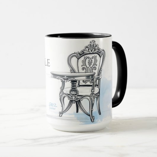 Le Roi Chille Au Café フランス王コーヒー マグカップ (正面右)
