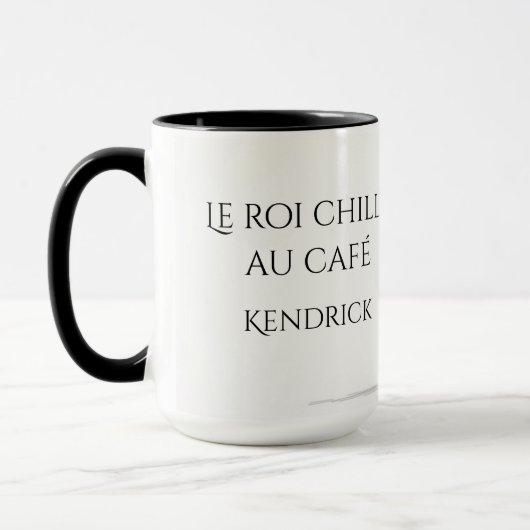 Le Roi Chille Au Café French King Coffee マグカップ (左)