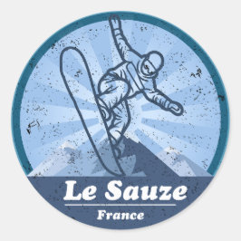 Le Sauze Station de ski - Snowboard ラウンドシール