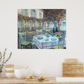 Le Sidaner: Gerberoyのバラ付きテーブル ポスター (キッチン)