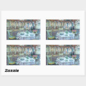 Le Sidaner: Gerberoyのバラ付きテーブル 長方形シール (シート)