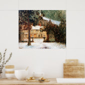 Le Sidaner: House in Snow ポスター (キッチン)
