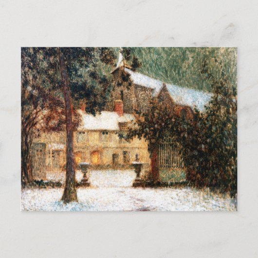 Le Sidaner: House in Snow ポストカード (正面)