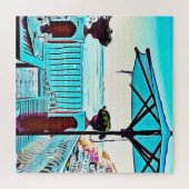 Le Sirenuse Inポジターノ,イタリア,ティータイム ジグソーパズル (横)