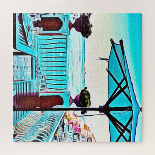 Le Sirenuse Inポジターノ,イタリア,ティータイム ジグソーパズル (横)