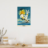 Le soleil fait du ski en France, Ski Poster ポスター (キッチン)