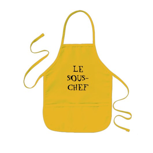 LE    SOUS-CHEF 子供用エプロン (正面)