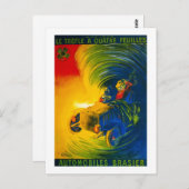 Le Trefle A Quatre Feuilles – 自動車ブラジエ ポストカード (正面/裏面)
