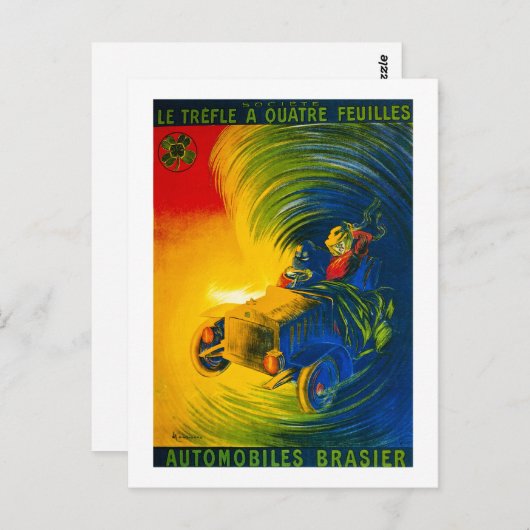 Le Trefle A Quatre Feuilles – 自動車ブラジエ ポストカード (正面/裏面)