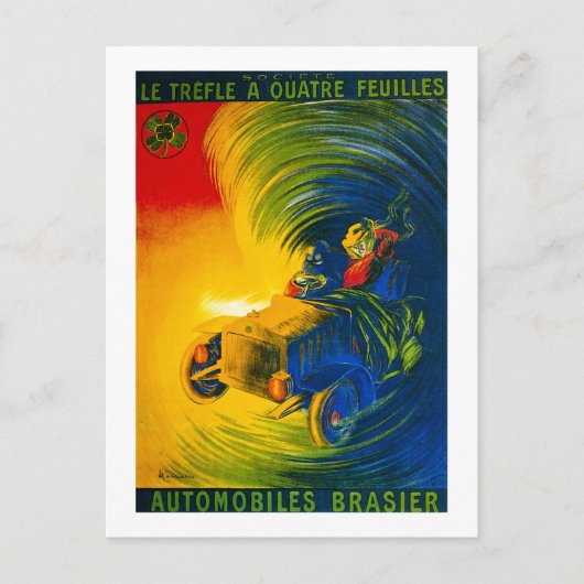 Le Trefle A Quatre Feuilles – 自動車ブラジエ ポストカード (正面)