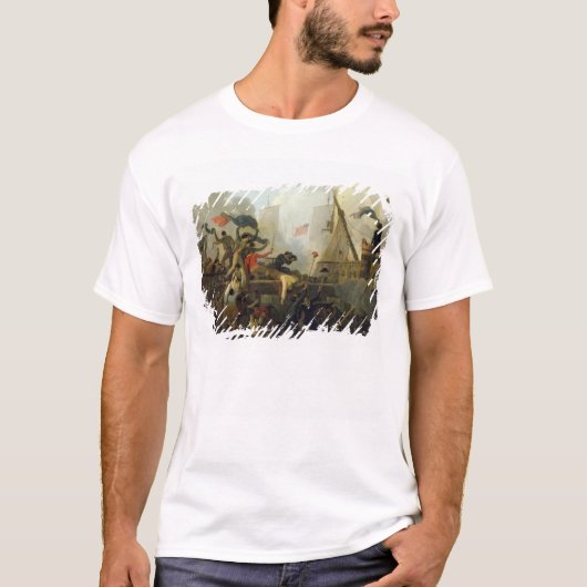 「Le Vengeur du Peupleの乗組員の武勇 Tシャツ (正面)