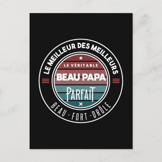 Le véritable beau papa parfait ポストカード (正面)