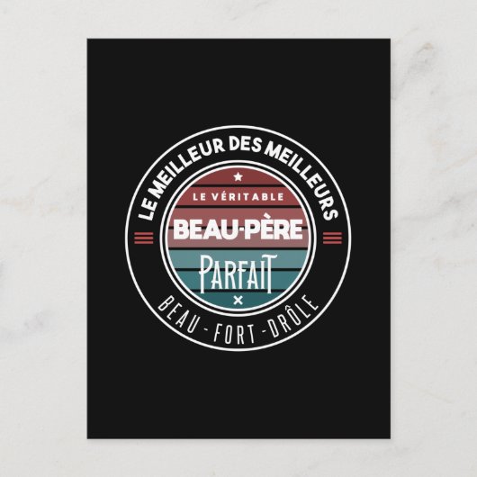 Le véritable beau père parfait ポストカード (正面)
