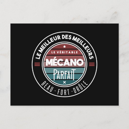 Le véritable mécano parfait ポストカード (正面)