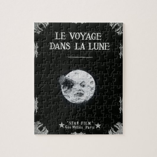 Le VoyageのdansのlaのLuneのレトロ-月への旅行 ジグソーパズル (縦)
