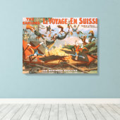 Le voyage en Suisse – 鉄道事故 キャンバスプリント (インサイチュ (ウッドフロア))