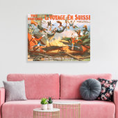 Le voyage en Suisse – 鉄道事故 キャンバスプリント (インサイチュ (リビング))