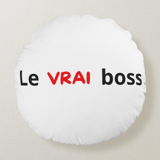 le vrai boss ラウンドクッション (正面)