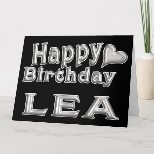 Lea Happy Birthday Geburtstag Karte Aufsteller カード (正面)