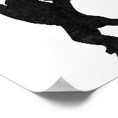 Leachie New Caledonian Gecko Artsy Distressed ポスター (角)