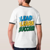 「LEAD 学 SUCCESS Sagon T-Shirt」 「男性へInspi」 Tシャツ (裏面)
