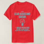 Lead Assistant Editor I Solve Problems Job Gift Tシャツ (デザイン正面)
