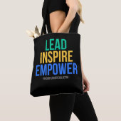 Lead • Inspire • Empower トートバッグ (クローズアップ)