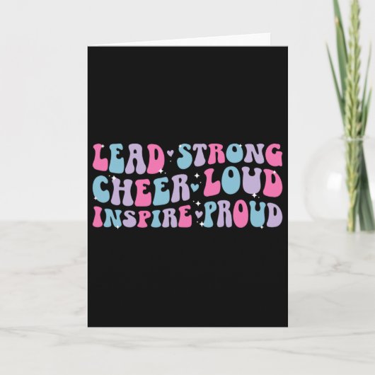 Lead Strong Cheer Loud Cheer Captain Cheerleading  カード (正面)