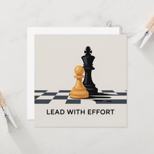 Lead With Effort カード (正面/裏面インサイチュ)