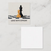 Lead With Effort スクエア名刺 (正面/裏面)
