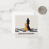 Lead With Effort ノートカード (正面/裏面インサイチュ)