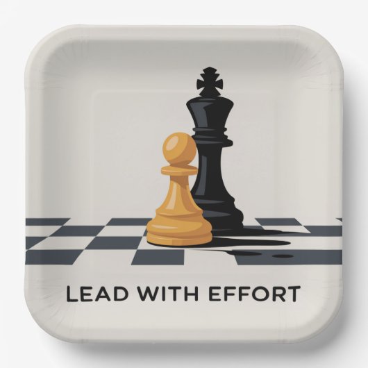Lead With Effort ペーパープレート (正面)