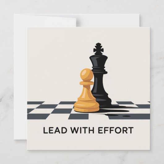 Lead With Effort マグネット招待状 (正面)