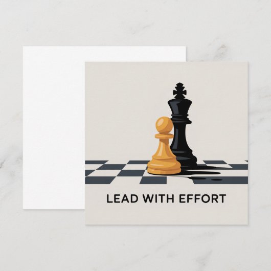 Lead With Effort 招待状 (正面/裏面)