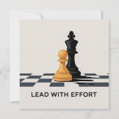 Lead With Effort 案内状 (正面)