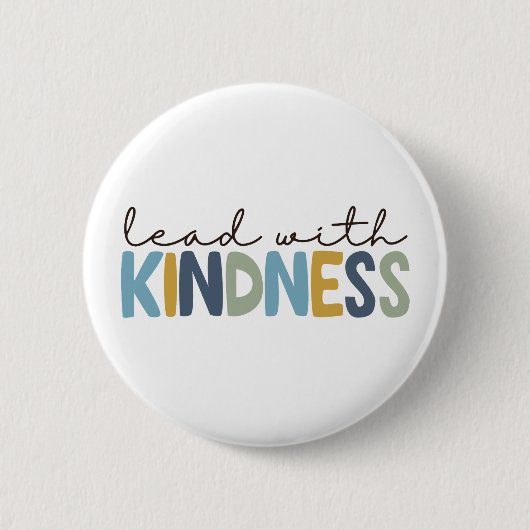 Lead with Kindness button pin 缶バッジ (正面)